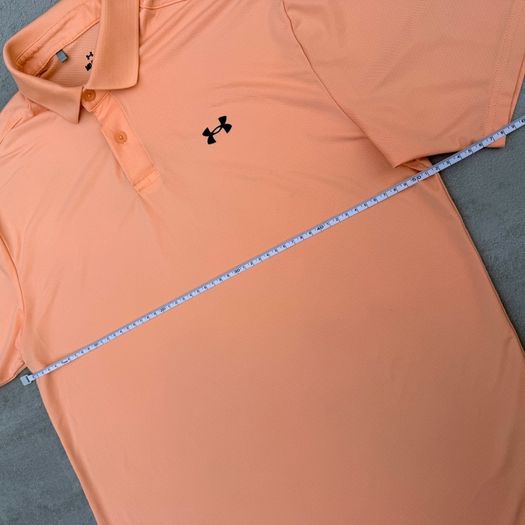 Orange Under Armour Golf Polo T-Shirt