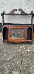 Hand Carved Antique Wall Cabinet