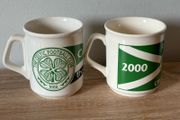 A Pair of Vintage Celtic Football Club Mugs