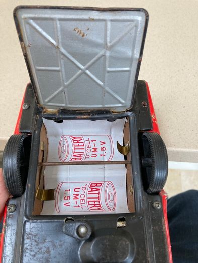 Vintage Tin Battery operated Fire Chief