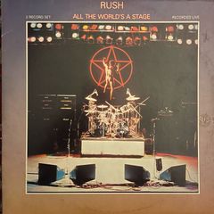 Rush. Original 1976 live double album triple gatefold sleeve. Al the world's a stage vinyl double in vg+ condition
