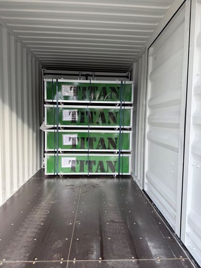 Container Shelter C2040H  20x40 In Stock rear wall