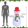 4FT Christmas Decorations Inflatable Snowman, Outdoor Xmas Decorations Built-in Bright LED Light Blow Up Yard Inflatable Christmas Decorations for Indoor Garden Image 2