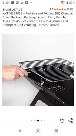 GRILL MEISTER Folding Barbecue. Camping summer birthday party relaxing. House clearance sale unwanted stuff gift car boot sale.