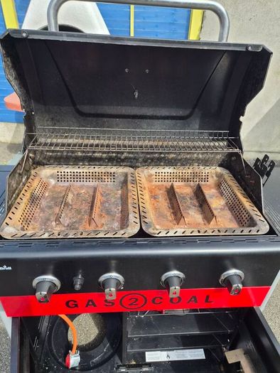 Charbroil gas to coal BBQ