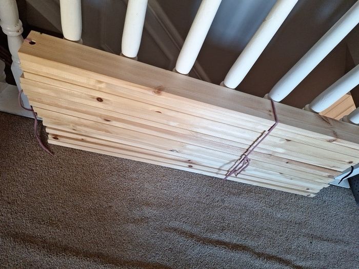 Wooden bed slats (single bed)