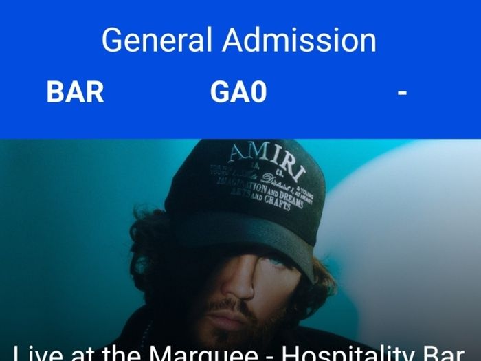 2 james arthur entry and hospitality tickets