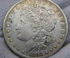 United States 1892 S Morgan Silver 1 Dollar Key Date Scarce This Nice  XF