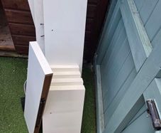 White Shelves 10 Piece Set Living Room  Bedroom  Excellent Condition