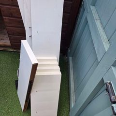 White Shelves 10 Piece Set Living Room  Bedroom  Excellent Condition