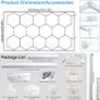 14 Hexagon Honeycomb LED Light,65W 6500K Super Bright Pure White LED Garage Workshop Lighting for Basement, Warehouse, Car Beauty Salon, Car Detailing Shop Image 5