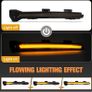 Dynamic LED Turn Signal Light Mirror Light for VW Golf Mk7, White & Amber Dual Colours Wing Mirror Indicator Light Replacement for VW Golf Mk7 7.5 7 Gti R (Smoked Lens) Image 2