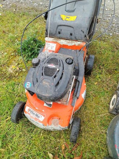 Oleo-Mac and Harry petrol lawnmowers