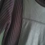 CALVIN KLEIN black faux leather panel jumper dress Sz M (10-12) Image 3