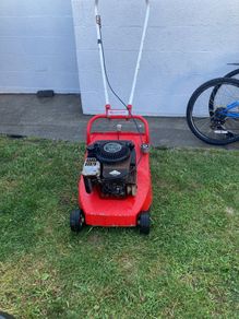 Mount field lawnmower with roller