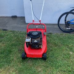 Mount field lawnmower with roller