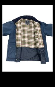 VINTAGE PG Field Navy Padded Wax Jacket Size XL