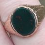 Vintage 9 carat Gold Bloodstone Ring(1977) Image 6