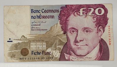 Ireland 1999 20 Pounds Banknote Note Daniel O'Connell
