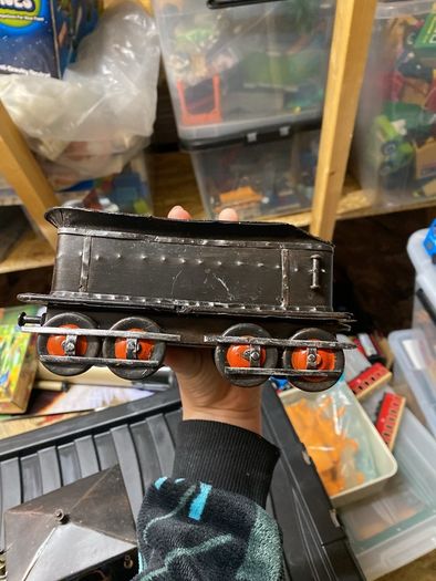 metal train ornament