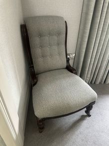 antique slipper chair