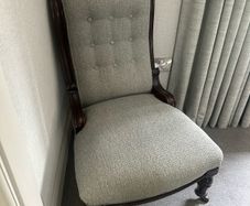 antique slipper chair