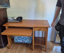 wooden study desk