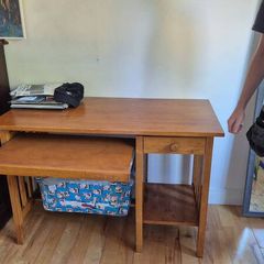wooden study desk
