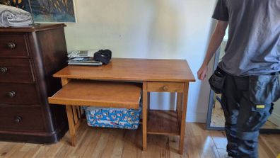wooden study desk