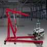 Hydraulic Long Ram Jack, 8 Tons/17363 lbs Capacity, with Single Piston Pump and Clevis Base, Manual Cherry Picker with Handle Image 6