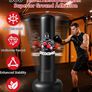 Punching Bag for Adults 180CM, Free Standing Inflatable Boxing Bag with Boxing Gloves and Air Pump, Women Men Stand Kickboxing Bags for Training MMA Muay Fitness Thai Home Gym Beginners Image 2