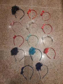 Hair bands with flowers/bows