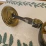Solid Brass door knocker and button handle Image 3