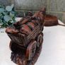 Vintage Horse & Cart Sculpture Image 6