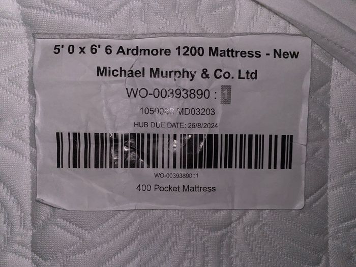 Bed and Mattress (King Size)