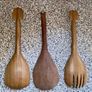 African Wooden Safari Salad / Serving Set (3 Pieces) Image 8