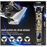 Hair Clippers Beard Trimmer for Men, Professional Cordless Hair Trimmer T-Bladeds Outliner Grooming Baldheaded Shaver with 1500mAh Battery and 180 Mins Working Time Image 3