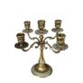 Vintage pair 5 arm brass candelabras Image 2