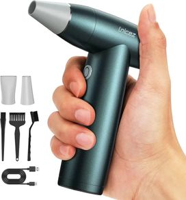 RPM Compressed Air Duster - Electric Air Duster Compressed Air with [Powerful Brushless & Coreless Motor] [Elegant All Metal] Air Blower Compressed Air Cleaner for PC Keyboard F36