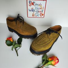 Dr Martens DMs 7730 vintage england platform suede creepers shoes UK6 EU39 US8