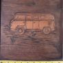 side on carved wooden vw camper Image 2