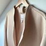 H&M Premium Selection Oversized Handmade Wool-Blend Scarf Coat - Beige Size S Oversized Image 5