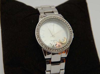 Ladies Stainless Steel Quartz Dress Watch