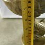 Stunning Vtg Olive Green Glaze Porcelain -Koi Fish Shell Pedestal Bon Bon Dish Image 4
