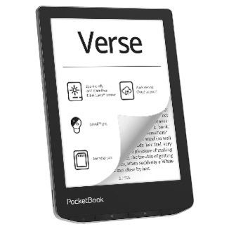 New- PocketBook Verse 6" Touchscreen EReader Tablet - Mist Grey