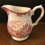 Small Cream and Pink Jug Image 2