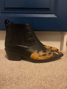 Womens Shoe Biz Copenhagen Cowboy Ankle Boots UK 3