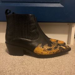 Womens Shoe Biz Copenhagen Cowboy Ankle Boots UK 3