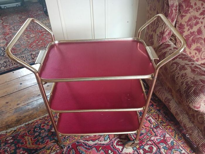 vintage drinks trolley