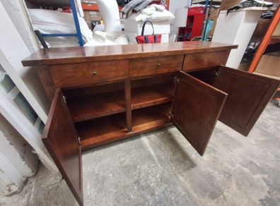 Indonesian solid teak sideboard (excellent condition)